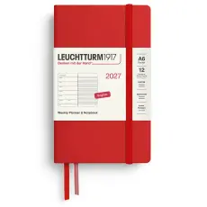 Kalender Leuchtturm1917 A6 vecka/notes Cherry 2027