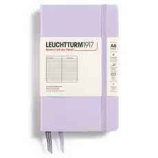 Leuchtturm A6 hard 185s Lilac linjerad