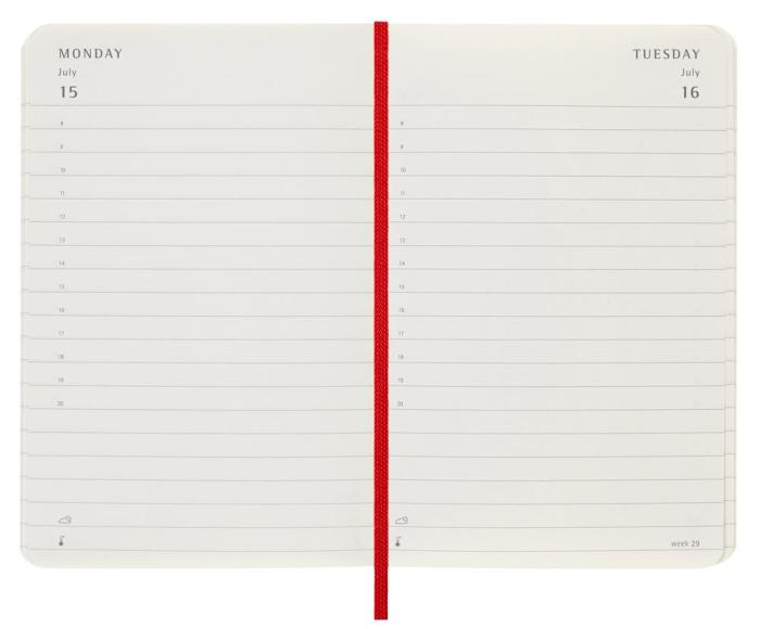 Moleskine Daily Red Soft pocket 2024