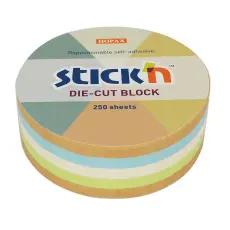 Notes Stick`n Notes rund 67x67 250 blad 