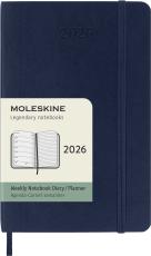 Kalender Moleskine Weekly Notebook Blue soft pocket 2026
