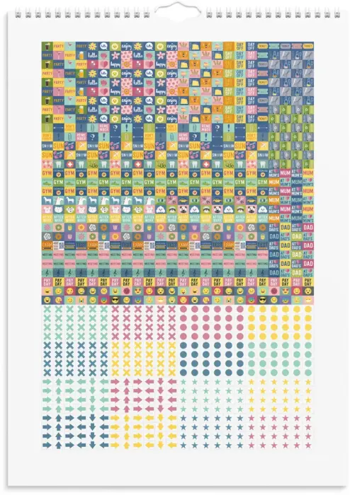 Familjekalender Stickers 2027