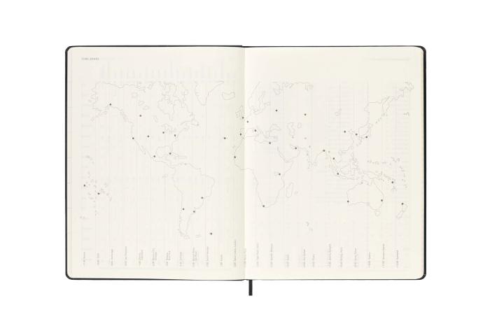 Moleskine Veckokalender XL Svart hard 22/23