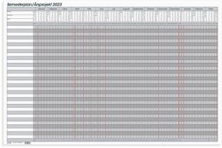 Semesterplan whiteboard 2023
