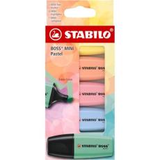 Överstrykningspenna Stabilo Boss Mini Pastell 5-pack