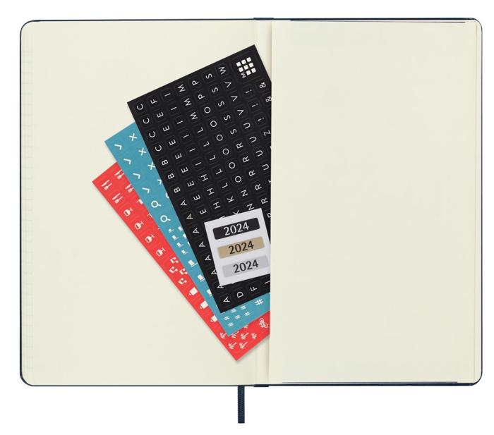 Moleskine Weekly Notebook Blue hard Large 2024