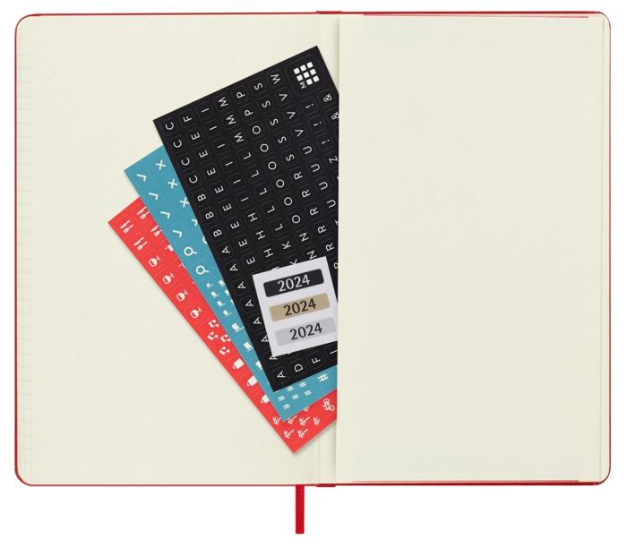 Moleskine Weekly Notebook Red hard Large 2024 