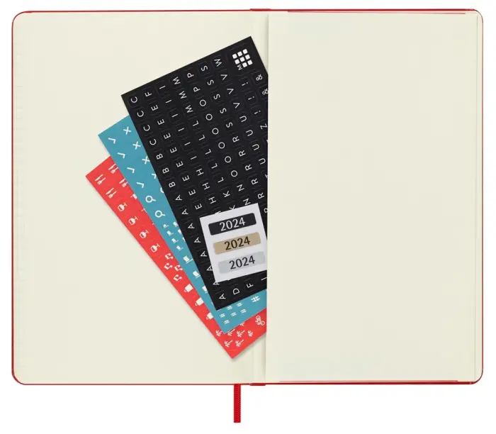 Moleskine Weekly Notebook Red hard Large 2024 