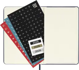 Kalender Moleskine Weekly Notebook Sapphire Blue hard pocket 2027