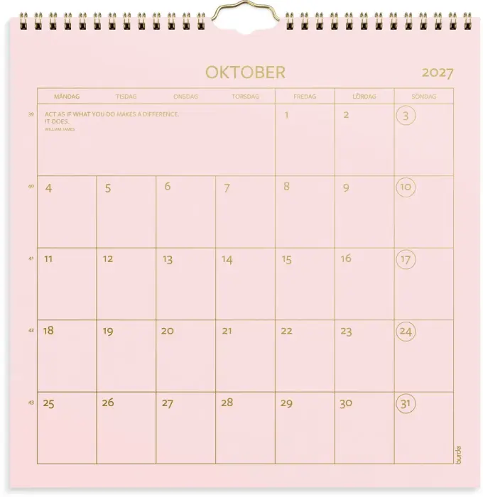 Väggkalender Color 2027