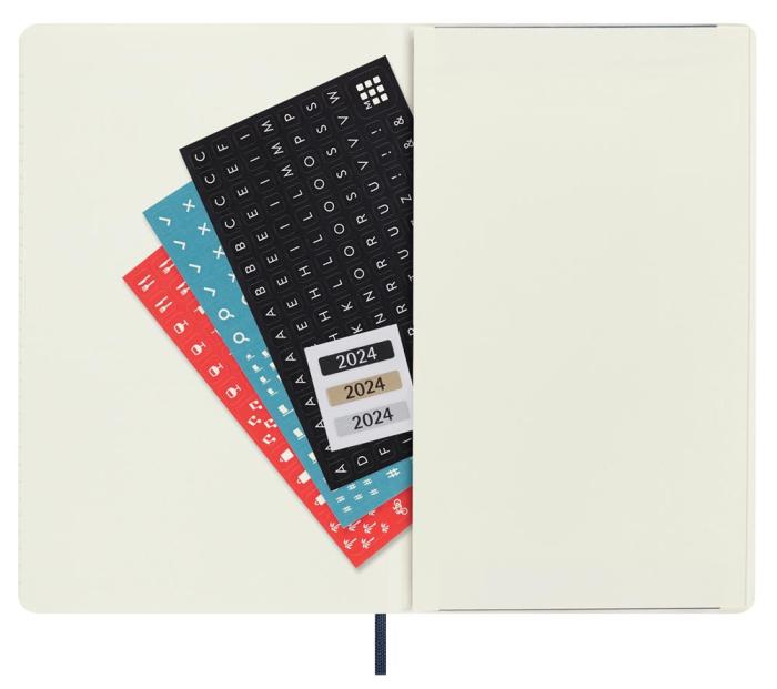 Moleskine Weekly notebook Large Blue Soft 2024