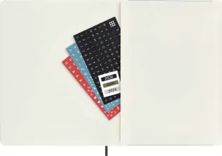 Kalender Moleskine Weekly notebook XL Soft Black 2027