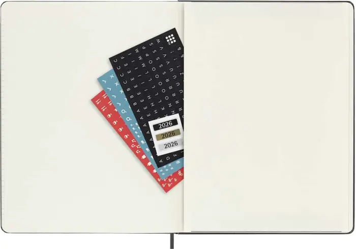 Kalender Moleskine Weekly Notebook Black hard XL 2026