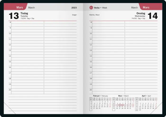 Timkalender 2023