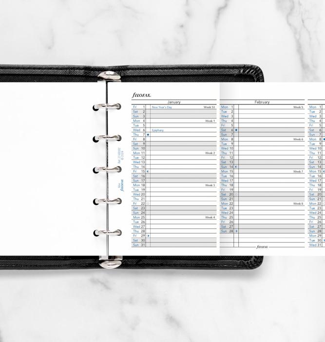 Filofax årsplan mini 2027