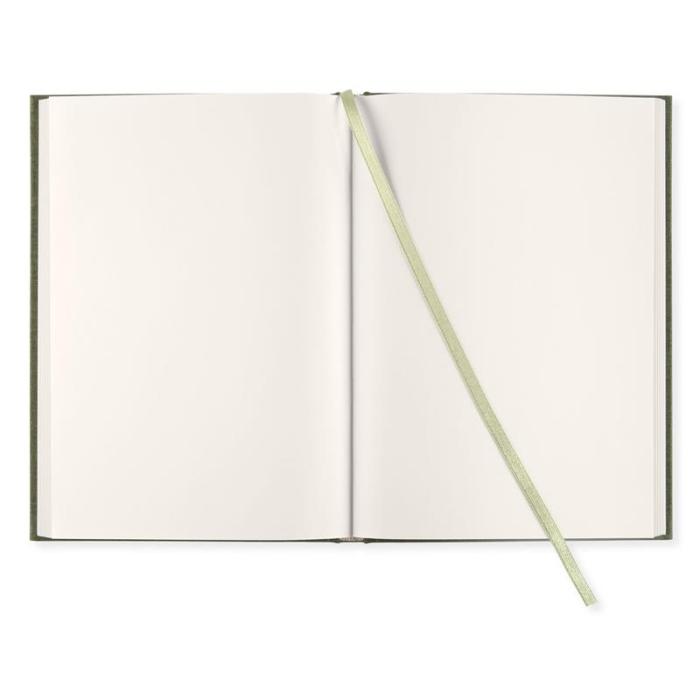 Olinjerad Blank Book A5 - 128 sidor Khaki Green