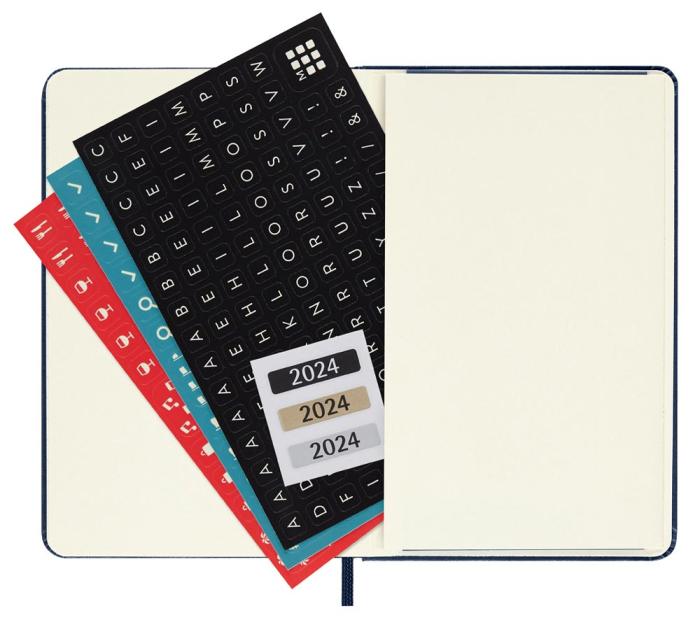 Moleskine Weekly Notebook Sapphire Blue hard pocket 2024 