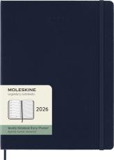 Kalender Moleskine Weekly Notebook Blue hard XL 2026