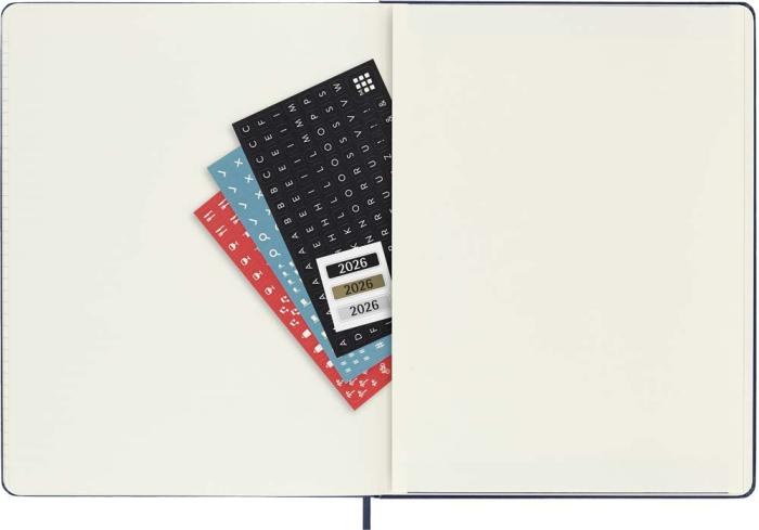 Kalender Moleskine Weekly Notebook Blue hard XL 2026