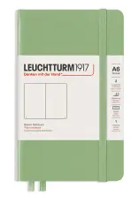 Leuchtturm A6 hard 185s Sage olinjerad