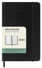 Moleskine Weekly Notebook Black soft pocket 2024