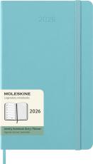 Kalender Moleskine Weekly Notebook Aquamarine hard Large 2026
