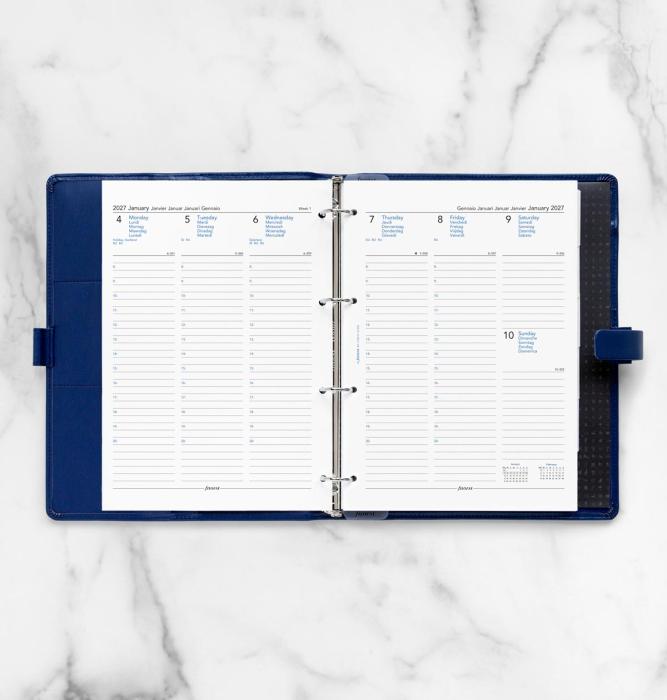 Kalender Filofax Dagbok A4 vecka/uppslag 2027
