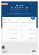 Kalender Filofax Dagbok A4 dag/sida 2027