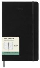 Moleskine Horizontal Weekly Black hard Large 2024