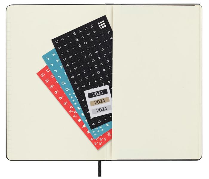 Moleskine Horizontal Weekly Black hard Large 2024