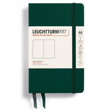 Leuchtturm A6 hard 187s Forest Green olinjerad