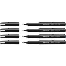 Stabilo driver Fine 0,4mm 4-Pack