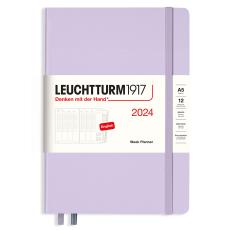 Leuchtturm1917 A5 Vecka/Uppslag Lilac 2024