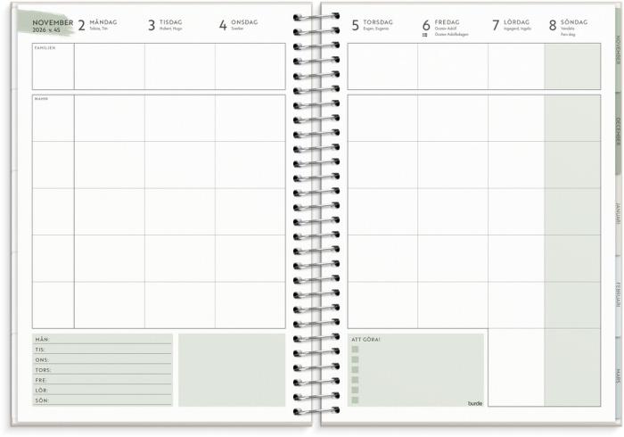 Kalender Life Organizer Family A5 2026-2027
