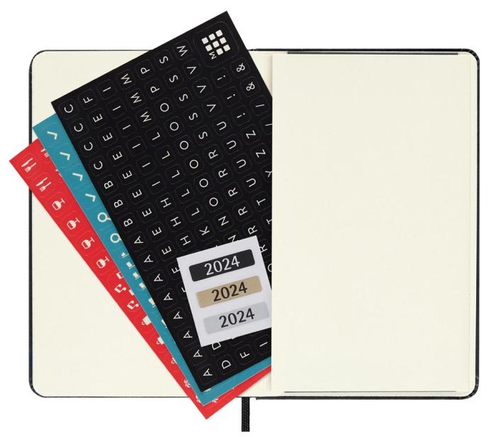 Moleskine Horizontal Weekly Black Hard pocket 2024