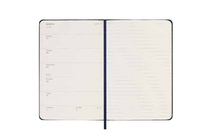 Moleskine Veckokalender Pkt Hard 22/23 Saphire Blue