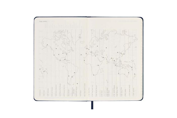 Moleskine Veckokalender Pkt Hard 22/23 Saphire Blue