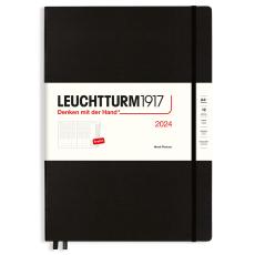 Kalender Leuchtturm1917 A4+ vecka/uppslag vertikal Black 2024 