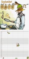 Familjekalender Pettson & Findus 2025