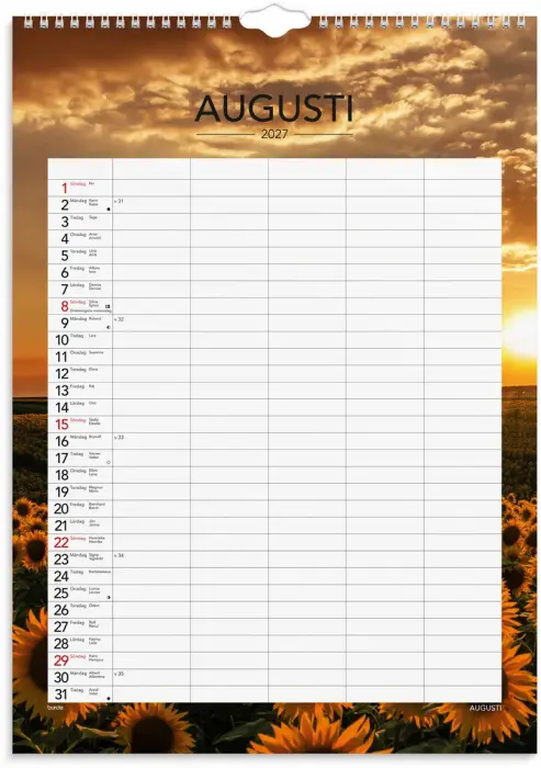 Familjekalender Seasons 2027