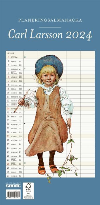 Carl Larsson planeringsalmanacka 2024