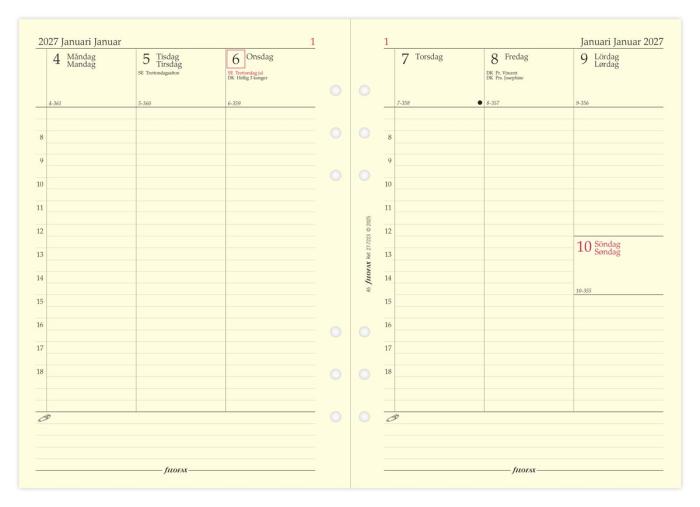 Filofax Dagbok A5 Vertikal 2027
