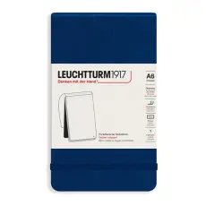 Leuchtturm1917 Reporter Notepad A6 hard cover Dotted Navy