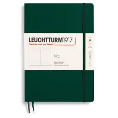 Leuchtturm Notebook B5 Soft 123s Forest Green Olinjerad