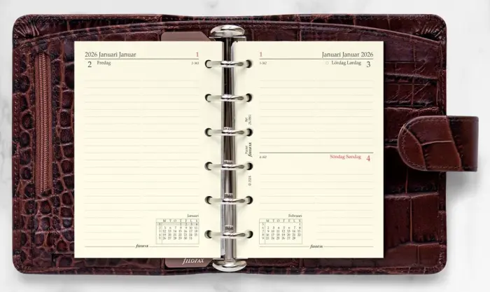 Kalender Filofax Dagbok Pocket D/S 2026