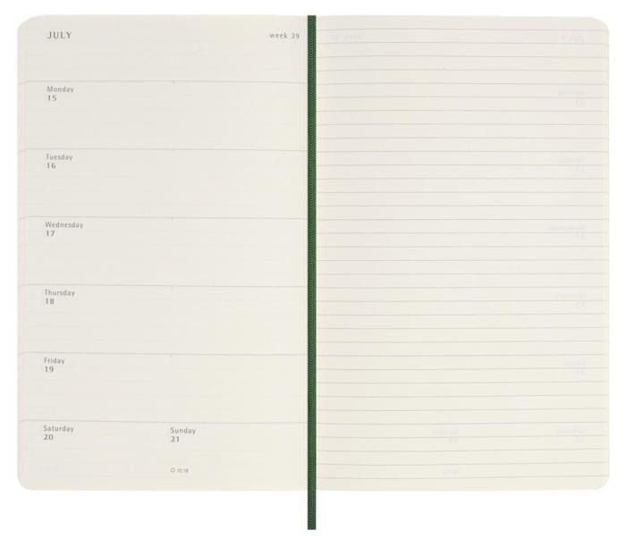 Moleskine Weekly notebook Large Red Soft 2024