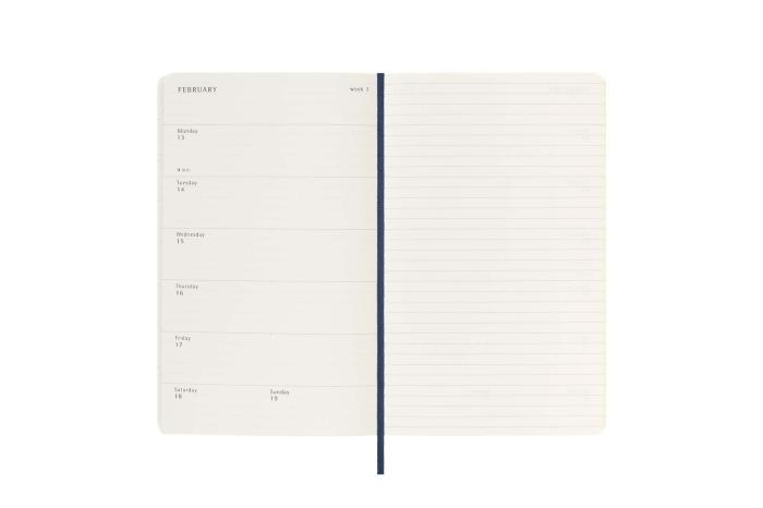 Moleskine Veckokalender L Soft Saphire blue 22/23