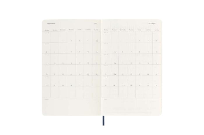 Moleskine Veckokalender L Soft Saphire blue 22/23