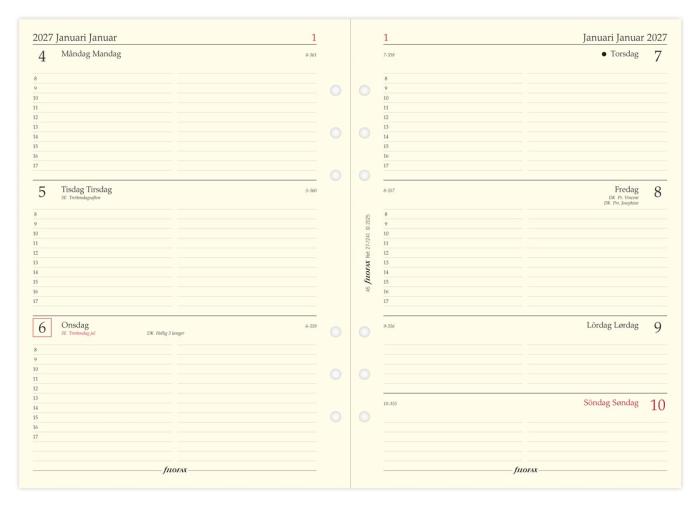 Filofax Dagbok A5 2027 v/u 