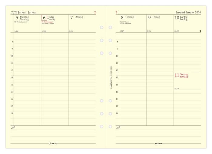 Filofax Dagbok A5 Vertikal 2026